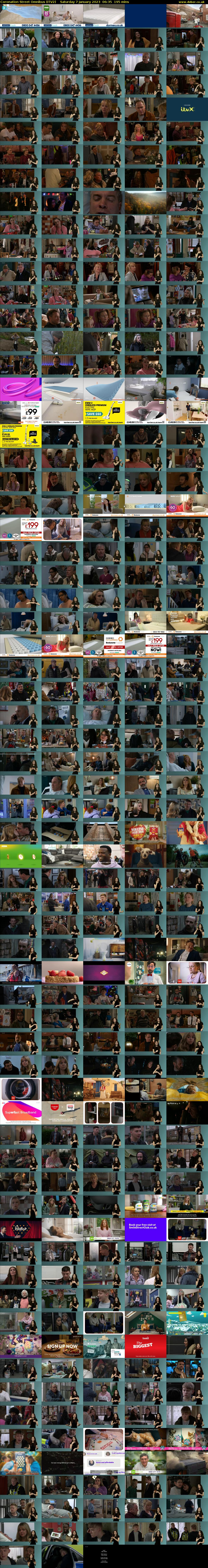 Coronation Street Omnibus (ITV2) Saturday 7 January 2023 06:35 - 09:50