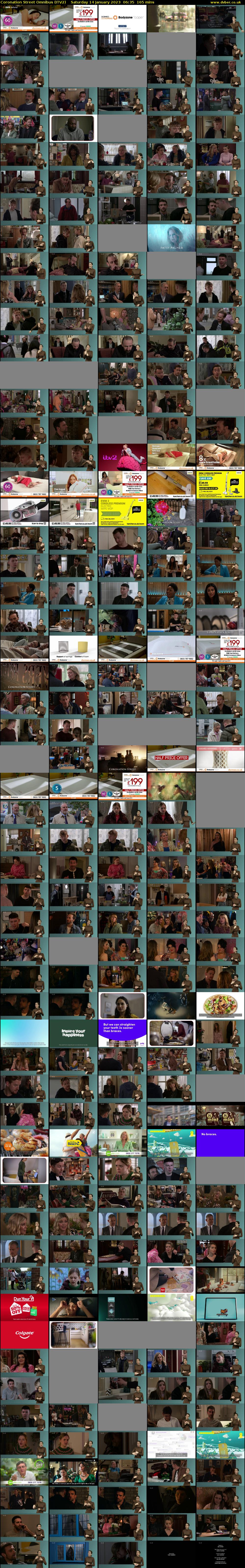 Coronation Street Omnibus (ITV2) Saturday 14 January 2023 06:35 - 09:20