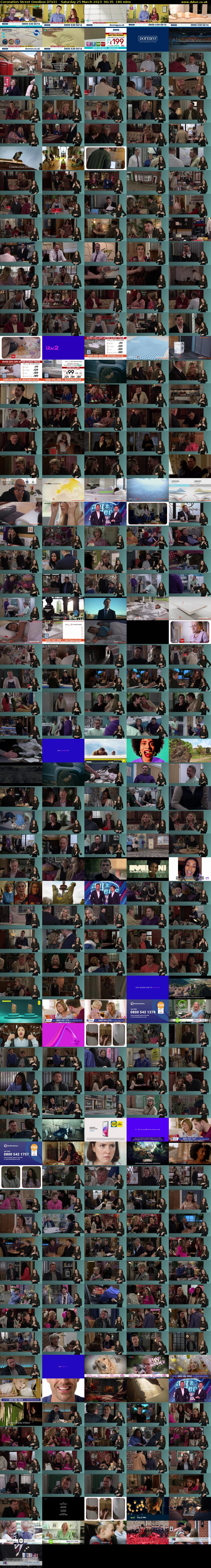 Coronation Street Omnibus (ITV2) Saturday 25 March 2023 06:35 - 09:35