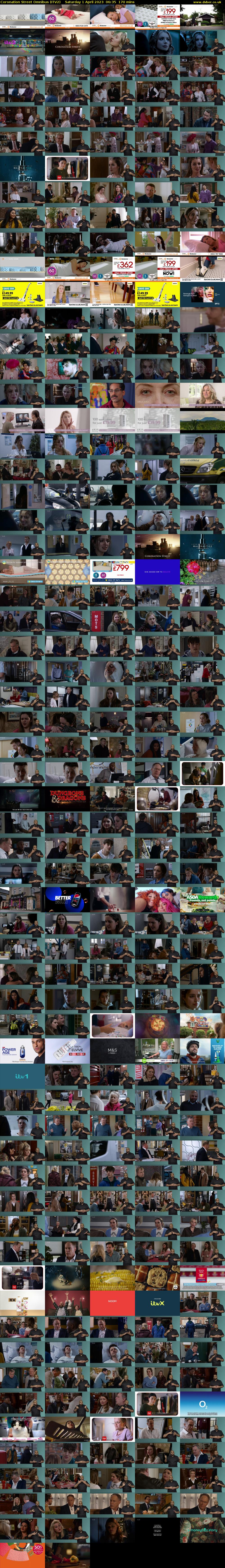 Coronation Street Omnibus (ITV2) Saturday 1 April 2023 06:35 - 09:25