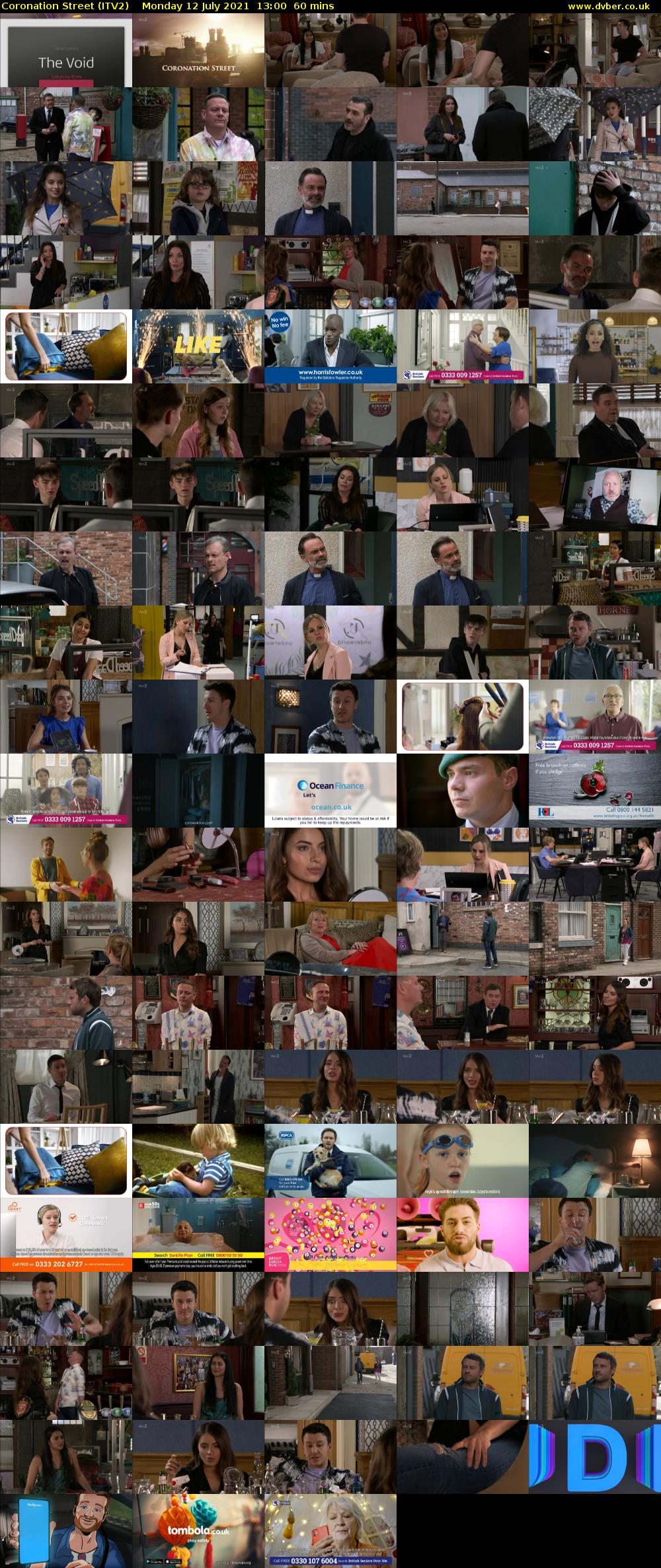 Coronation Street (ITV2) Monday 12 July 2021 13:00 - 14:00