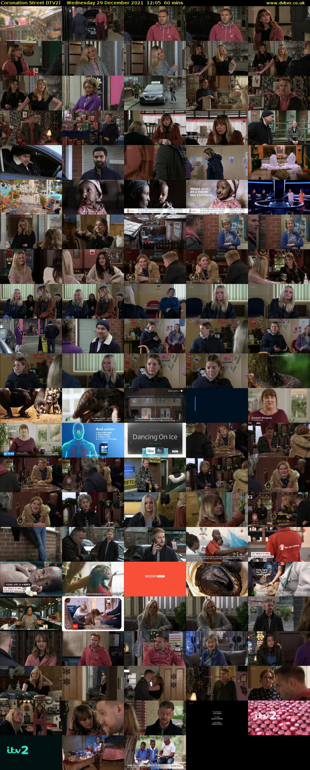 Coronation Street (ITV2) Wednesday 29 December 2021 12:05 - 13:05