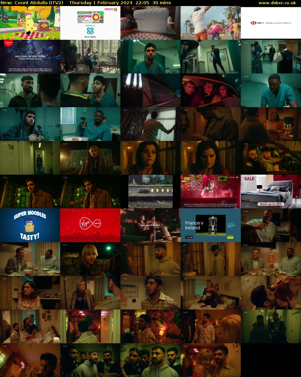 Count Abdulla (ITV2) Thursday 1 February 2024 22:05 - 22:35