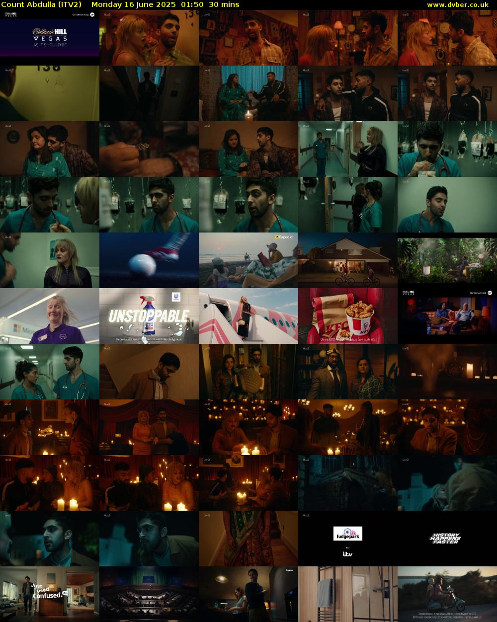 Count Abdulla (ITV2) Monday 16 June 2025 01:50 - 02:20
