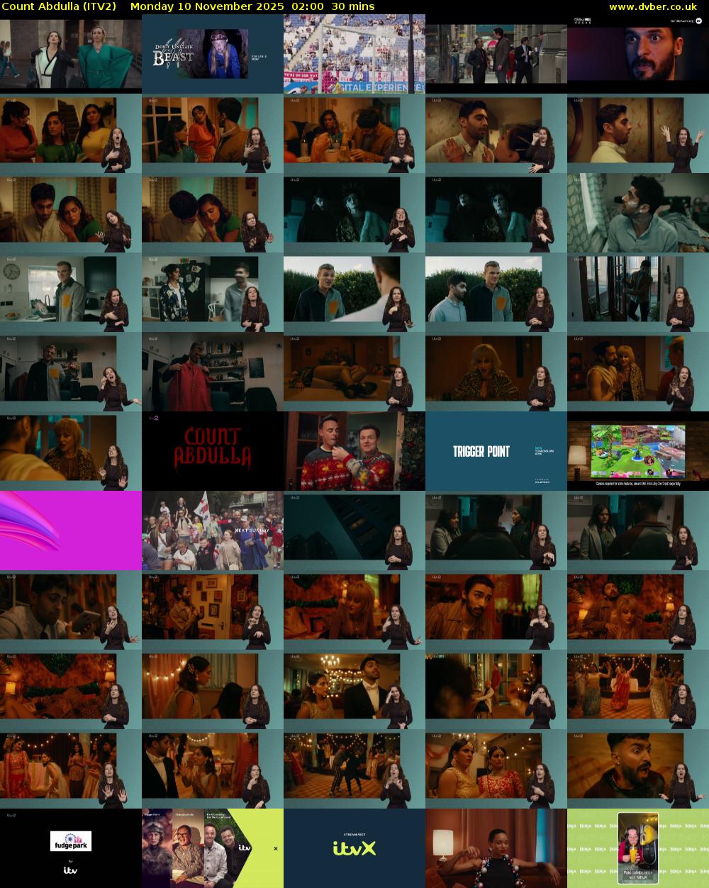 Count Abdulla (ITV2) Monday 10 November 2025 02:00 - 02:30