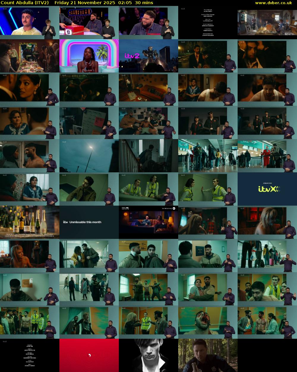 Count Abdulla (ITV2) Friday 21 November 2025 02:05 - 02:35