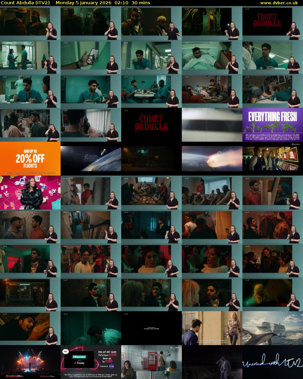 Count Abdulla (ITV2) Monday 5 January 2026 02:10 - 02:40