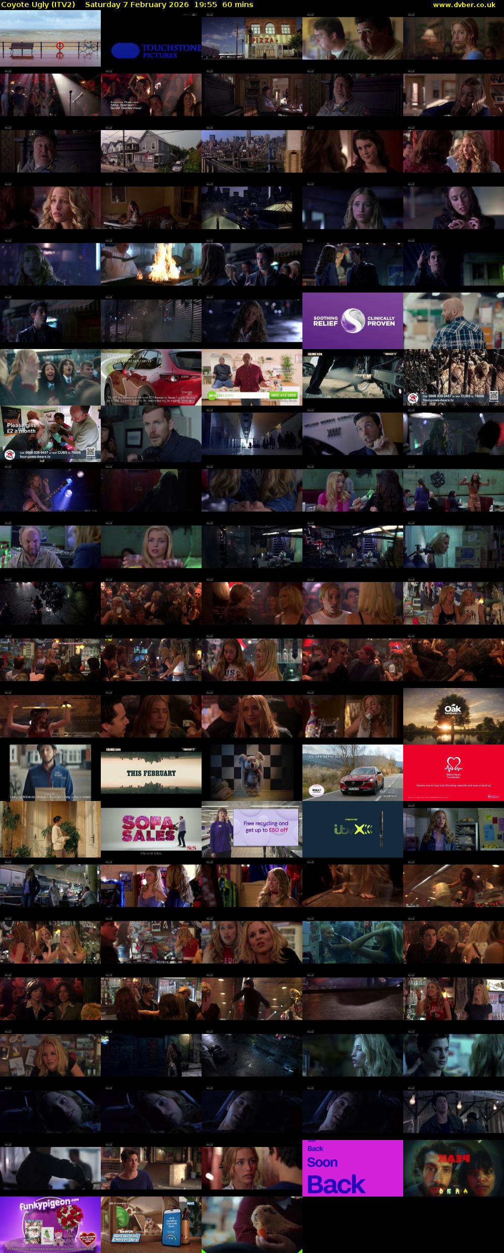 Coyote Ugly (ITV2) Saturday 7 February 2026 19:55 - 20:55