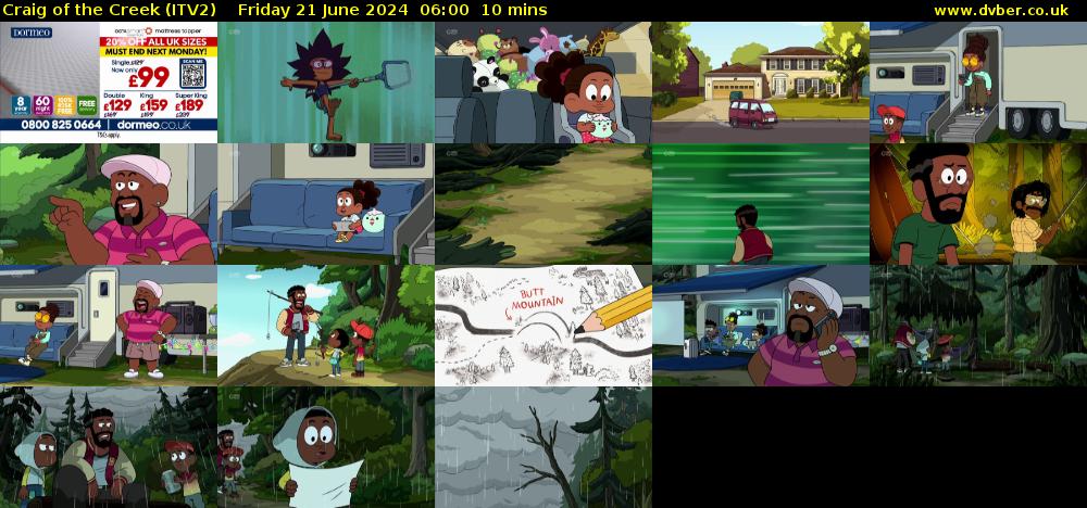Craig of the Creek (ITV2) Friday 21 June 2024 06:00 - 06:10