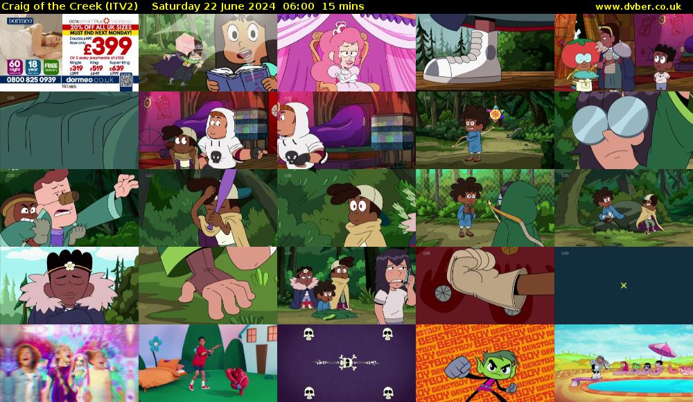 Craig of the Creek (ITV2) Saturday 22 June 2024 06:00 - 06:15