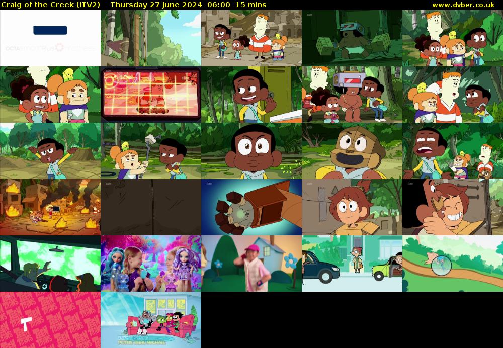 Craig of the Creek (ITV2) Thursday 27 June 2024 06:00 - 06:15