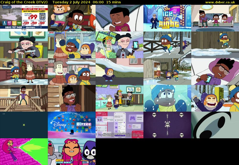 Craig of the Creek (ITV2) Tuesday 2 July 2024 06:00 - 06:15