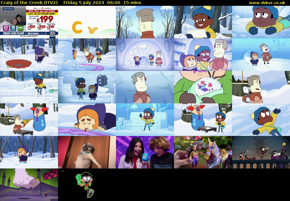 Craig of the Creek (ITV2) Friday 5 July 2024 06:00 - 06:15