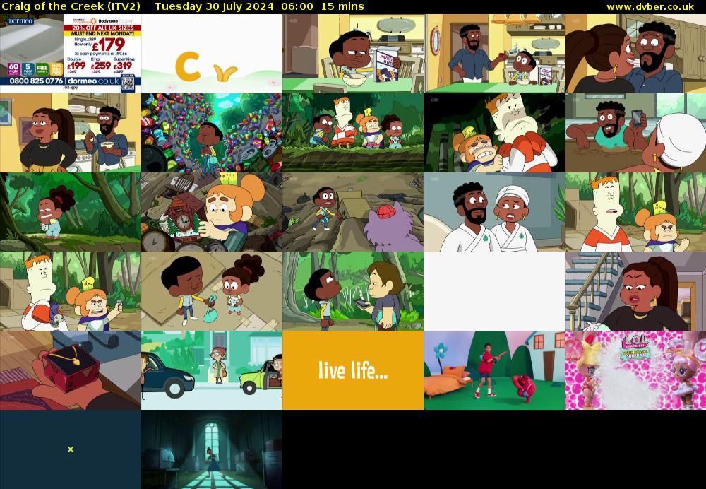 Craig of the Creek (ITV2) Tuesday 30 July 2024 06:00 - 06:15