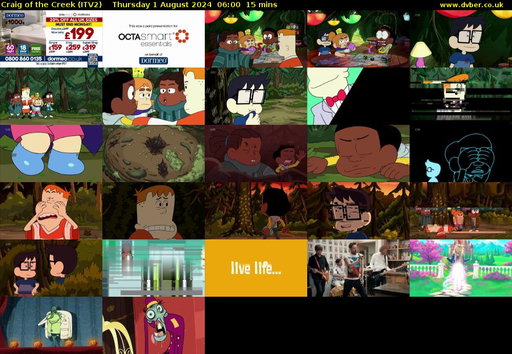Craig of the Creek (ITV2) Thursday 1 August 2024 06:00 - 06:15