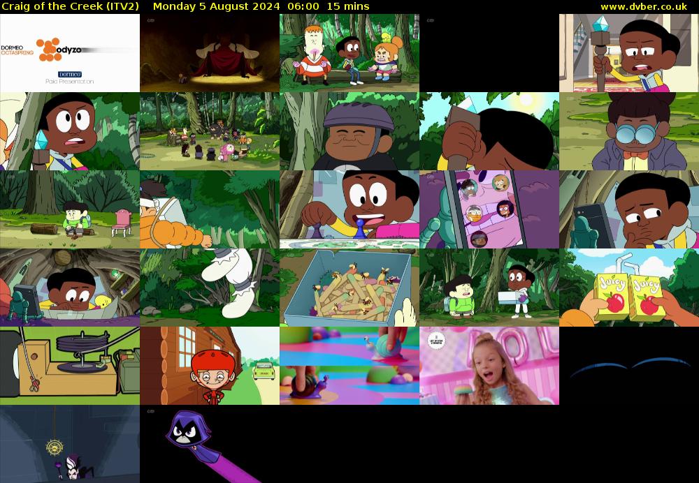 Craig of the Creek (ITV2) Monday 5 August 2024 06:00 - 06:15