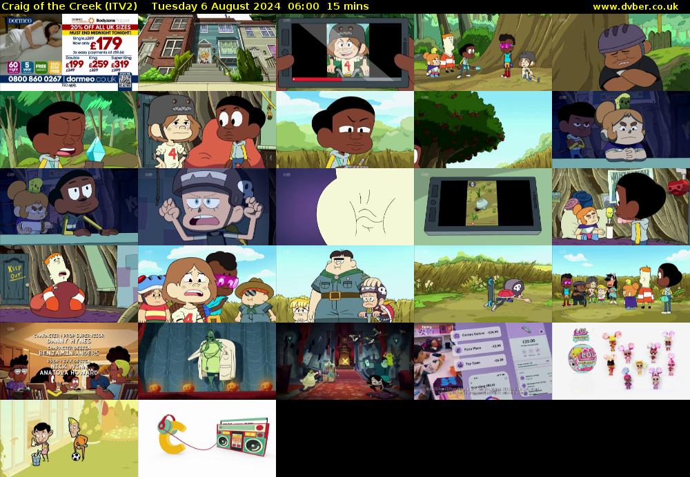 Craig of the Creek (ITV2) Tuesday 6 August 2024 06:00 - 06:15