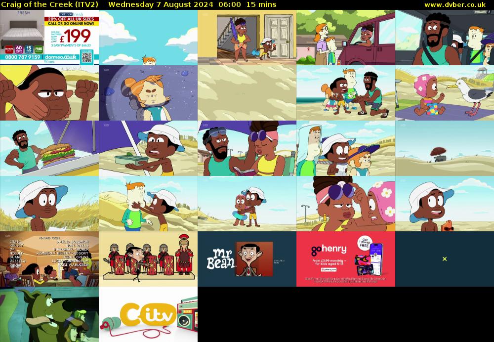 Craig of the Creek (ITV2) Wednesday 7 August 2024 06:00 - 06:15