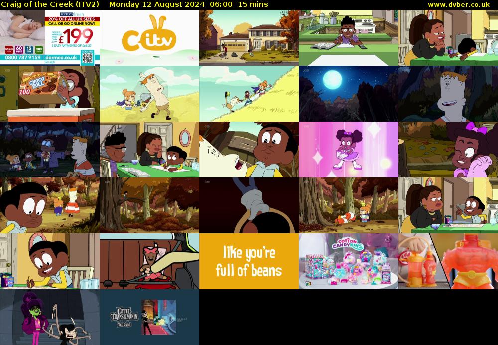 Craig of the Creek (ITV2) Monday 12 August 2024 06:00 - 06:15
