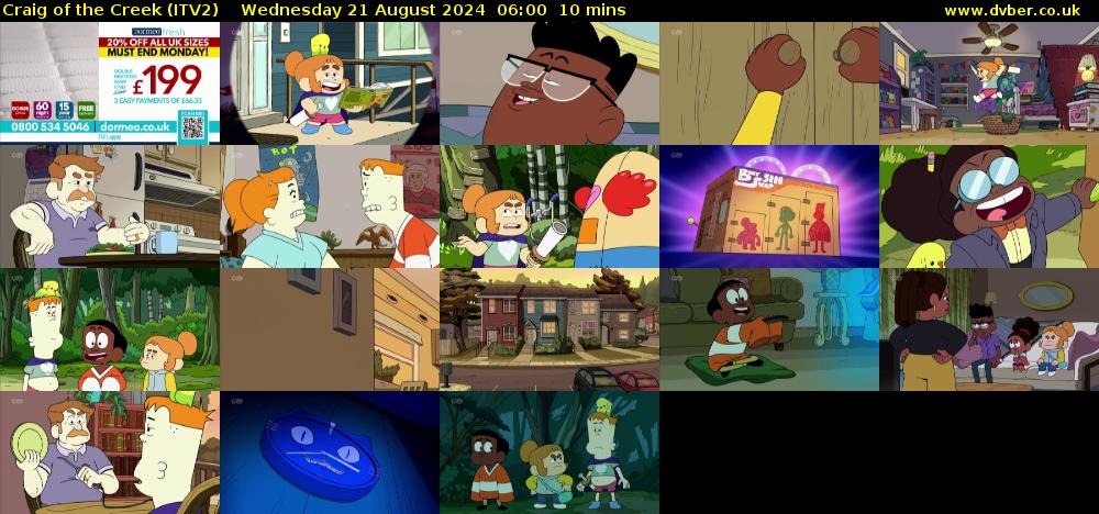 Craig of the Creek (ITV2) Wednesday 21 August 2024 06:00 - 06:10