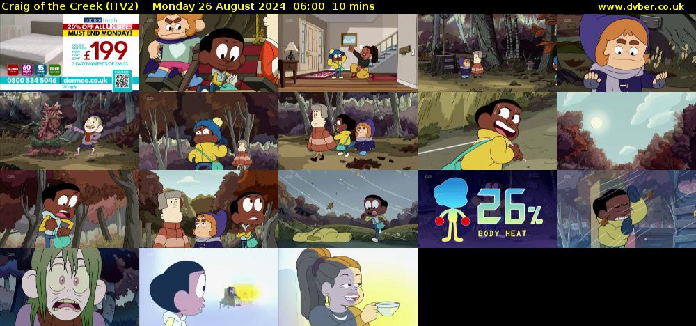 Craig of the Creek (ITV2) Monday 26 August 2024 06:00 - 06:10