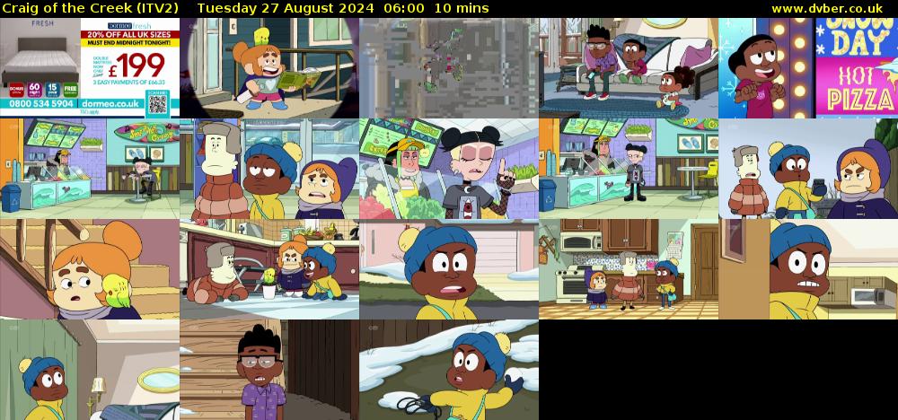 Craig of the Creek (ITV2) Tuesday 27 August 2024 06:00 - 06:10