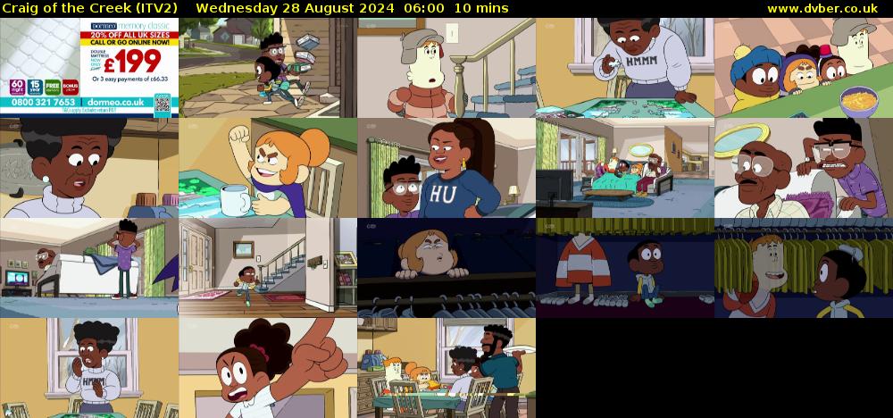 Craig of the Creek (ITV2) Wednesday 28 August 2024 06:00 - 06:10