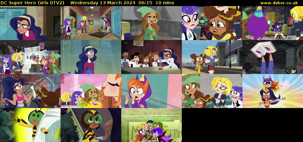 DC Super Hero Girls (ITV2) Wednesday 13 March 2024 06:15 - 06:25