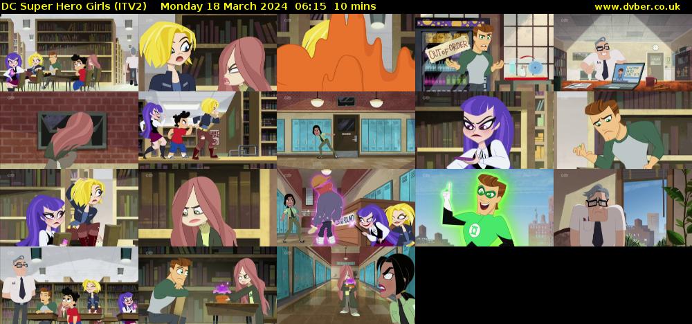 DC Super Hero Girls (ITV2) Monday 18 March 2024 06:15 - 06:25