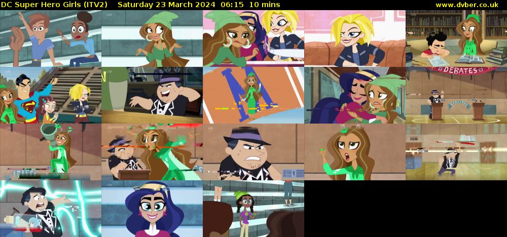 DC Super Hero Girls (ITV2) Saturday 23 March 2024 06:15 - 06:25