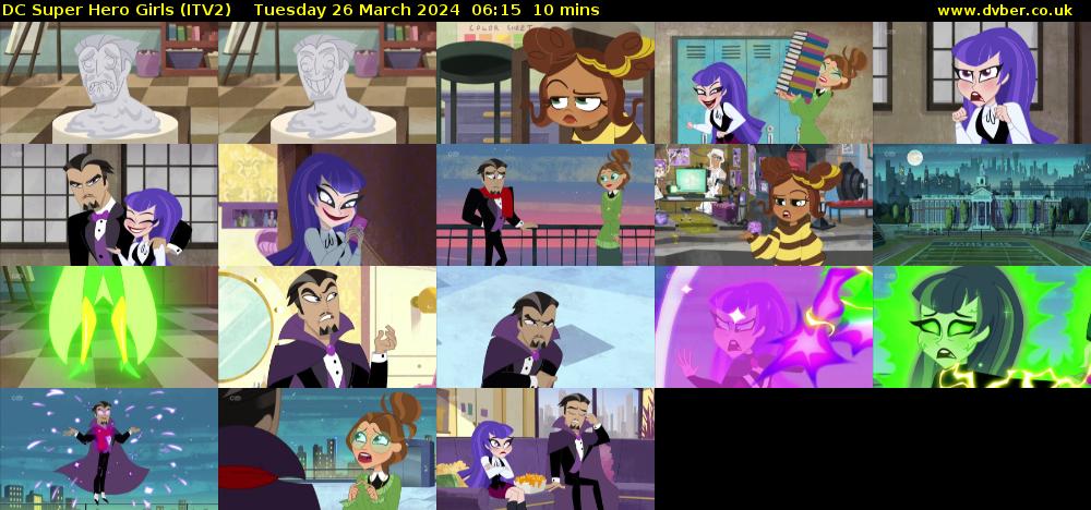 DC Super Hero Girls (ITV2) Tuesday 26 March 2024 06:15 - 06:25