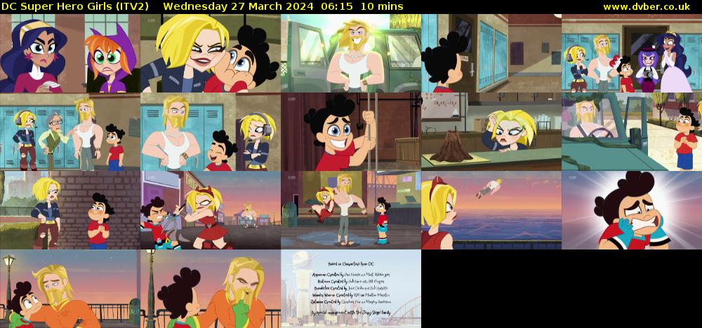 DC Super Hero Girls (ITV2) Wednesday 27 March 2024 06:15 - 06:25