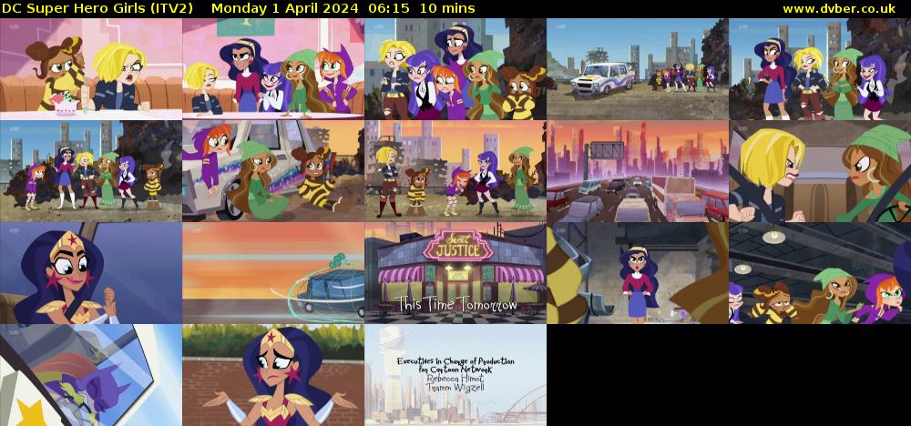 DC Super Hero Girls (ITV2) Monday 1 April 2024 06:15 - 06:25