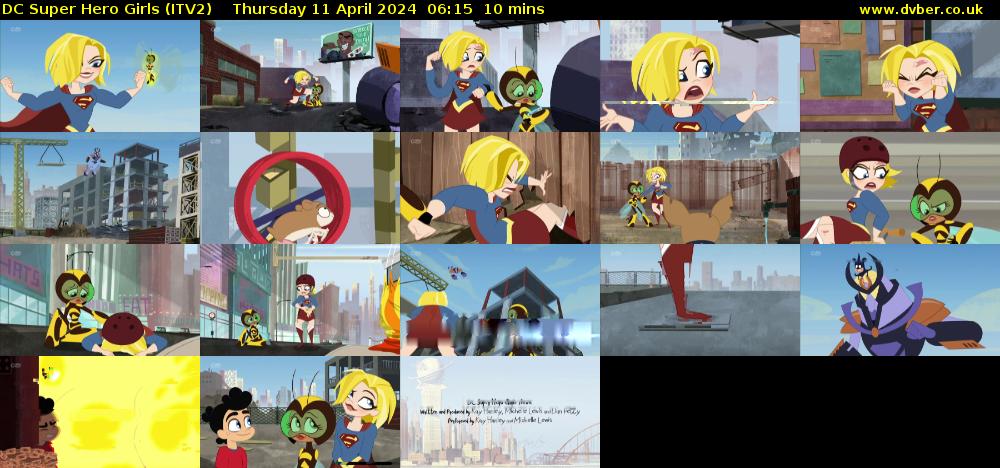 DC Super Hero Girls (ITV2) Thursday 11 April 2024 06:15 - 06:25