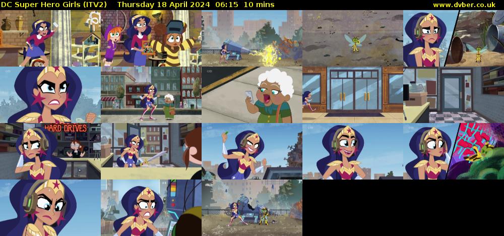 DC Super Hero Girls (ITV2) Thursday 18 April 2024 06:15 - 06:25