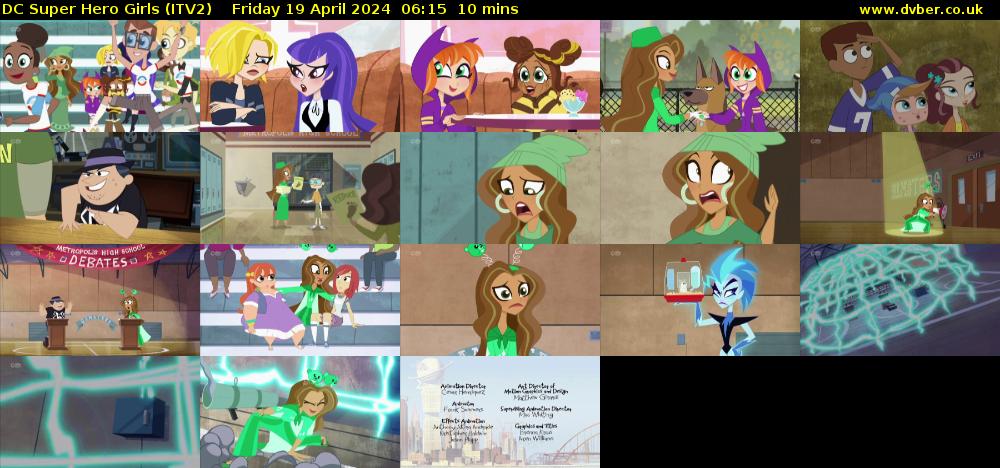 DC Super Hero Girls (ITV2) Friday 19 April 2024 06:15 - 06:25