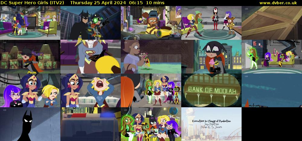 DC Super Hero Girls (ITV2) Thursday 25 April 2024 06:15 - 06:25