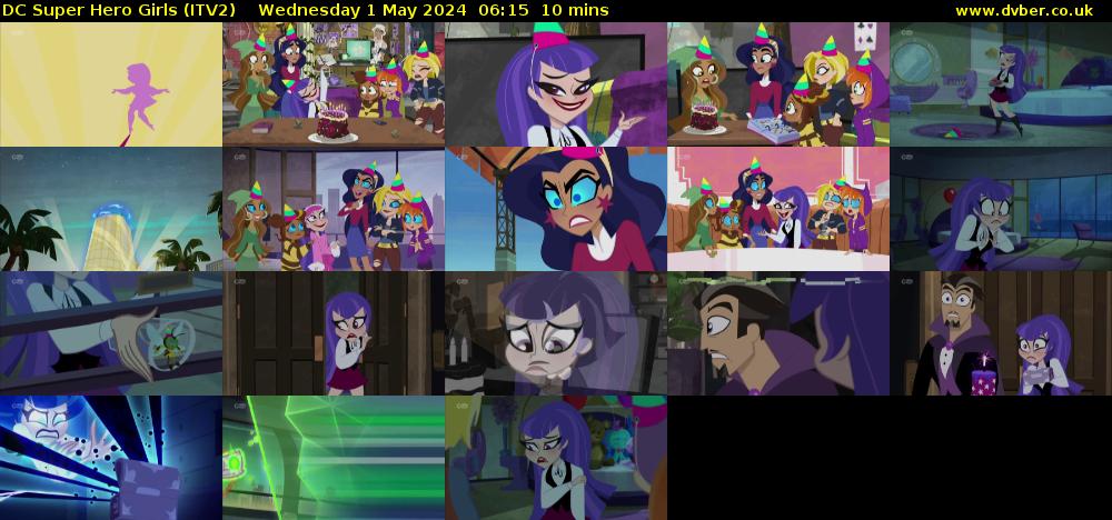 DC Super Hero Girls (ITV2) Wednesday 1 May 2024 06:15 - 06:25