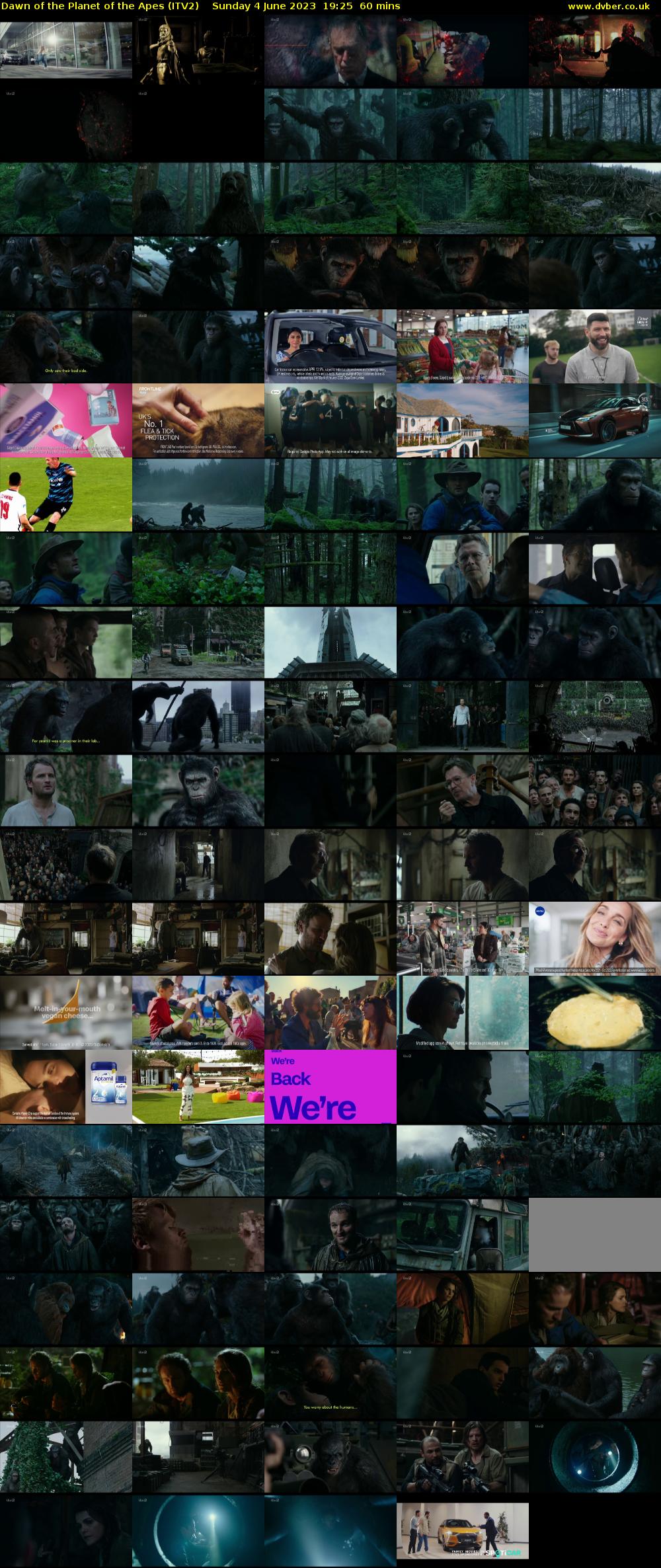 Dawn of the Planet of the Apes (ITV2) Sunday 4 June 2023 19:25 - 20:25