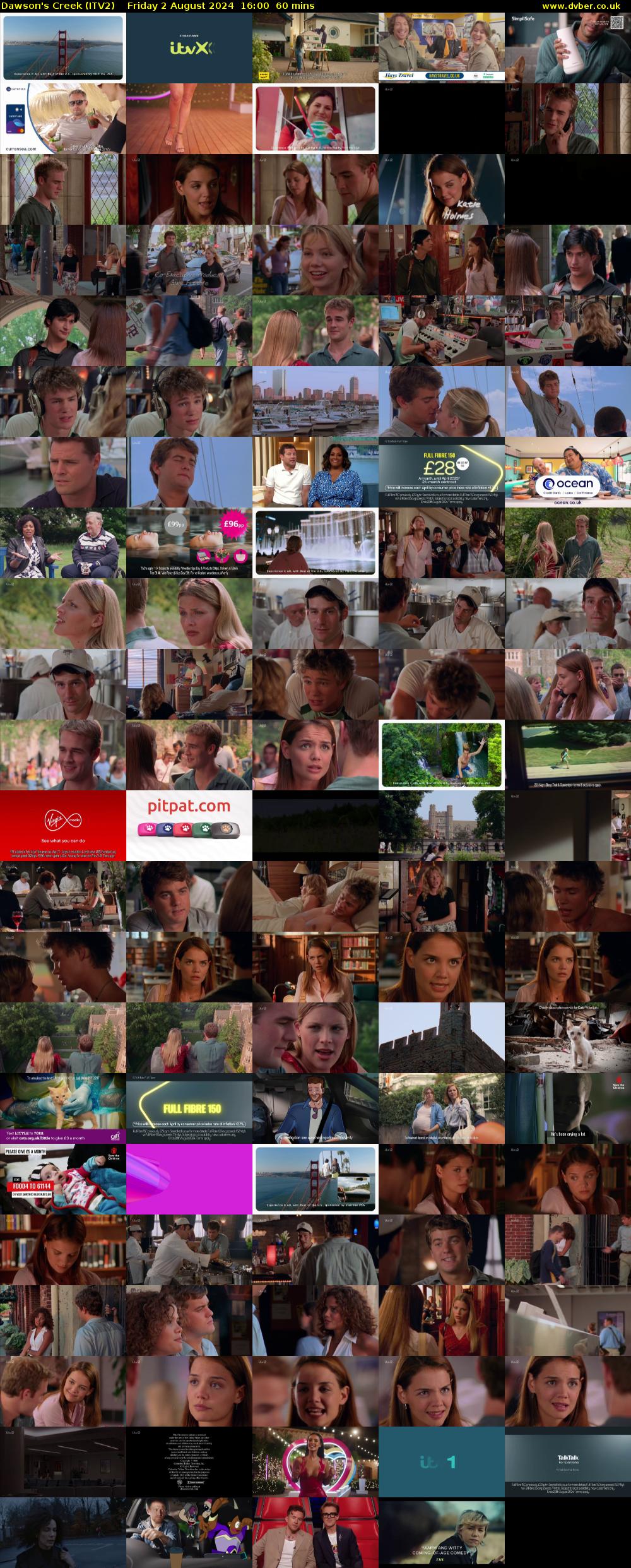 Dawson's Creek (ITV2) Friday 2 August 2024 16:00 - 17:00