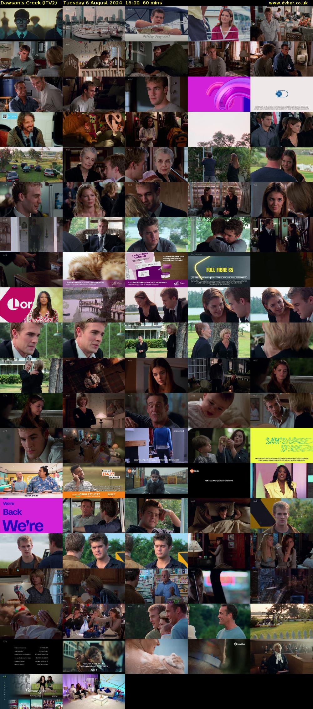 Dawson's Creek (ITV2) Tuesday 6 August 2024 16:00 - 17:00