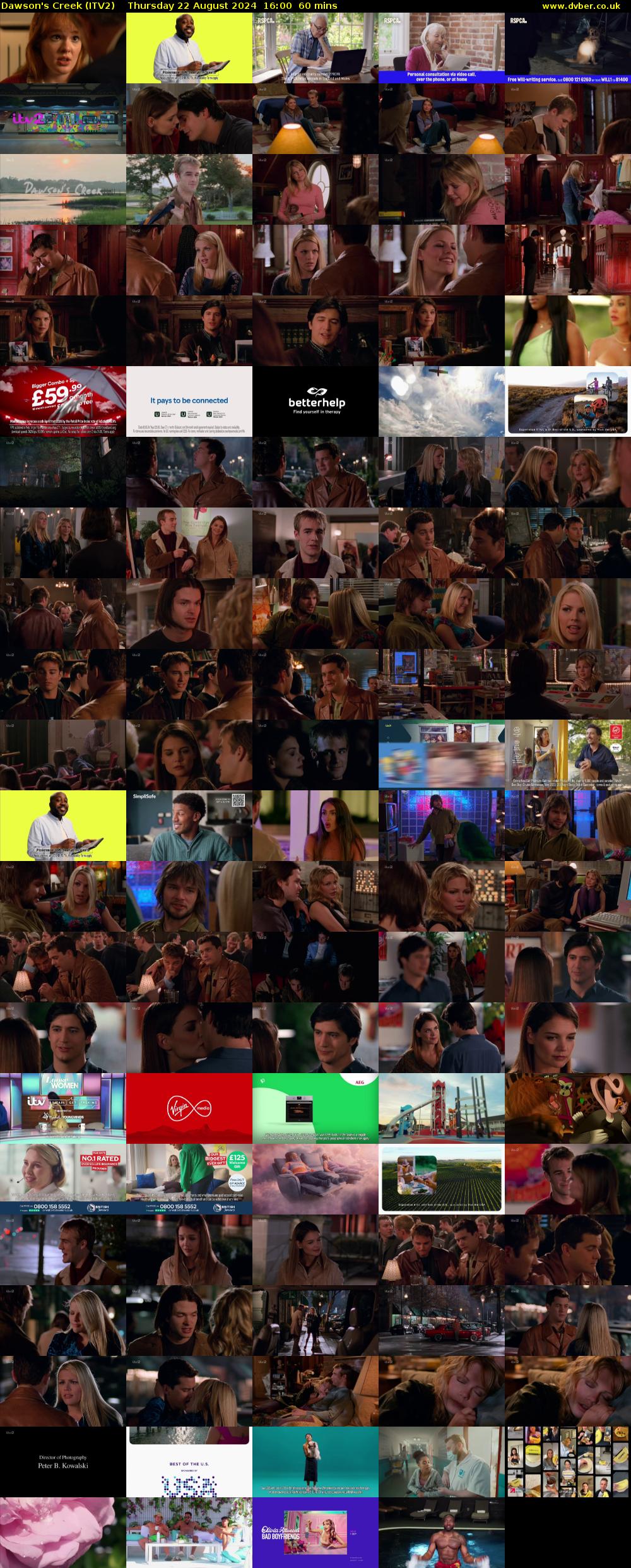 Dawson's Creek (ITV2) Thursday 22 August 2024 16:00 - 17:00