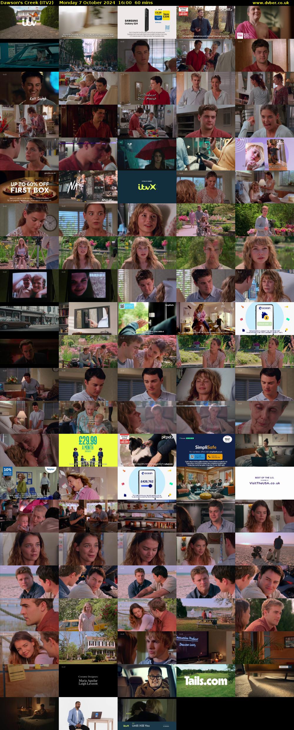 Dawson's Creek (ITV2) Monday 7 October 2024 16:00 - 17:00
