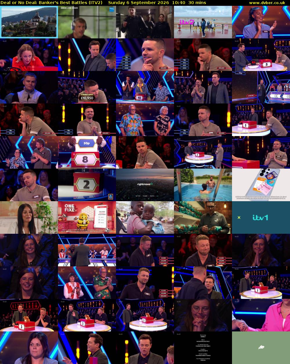 Deal or No Deal: Banker's Best Battles (ITV2) Sunday 6 September 2026 10:40 - 11:10