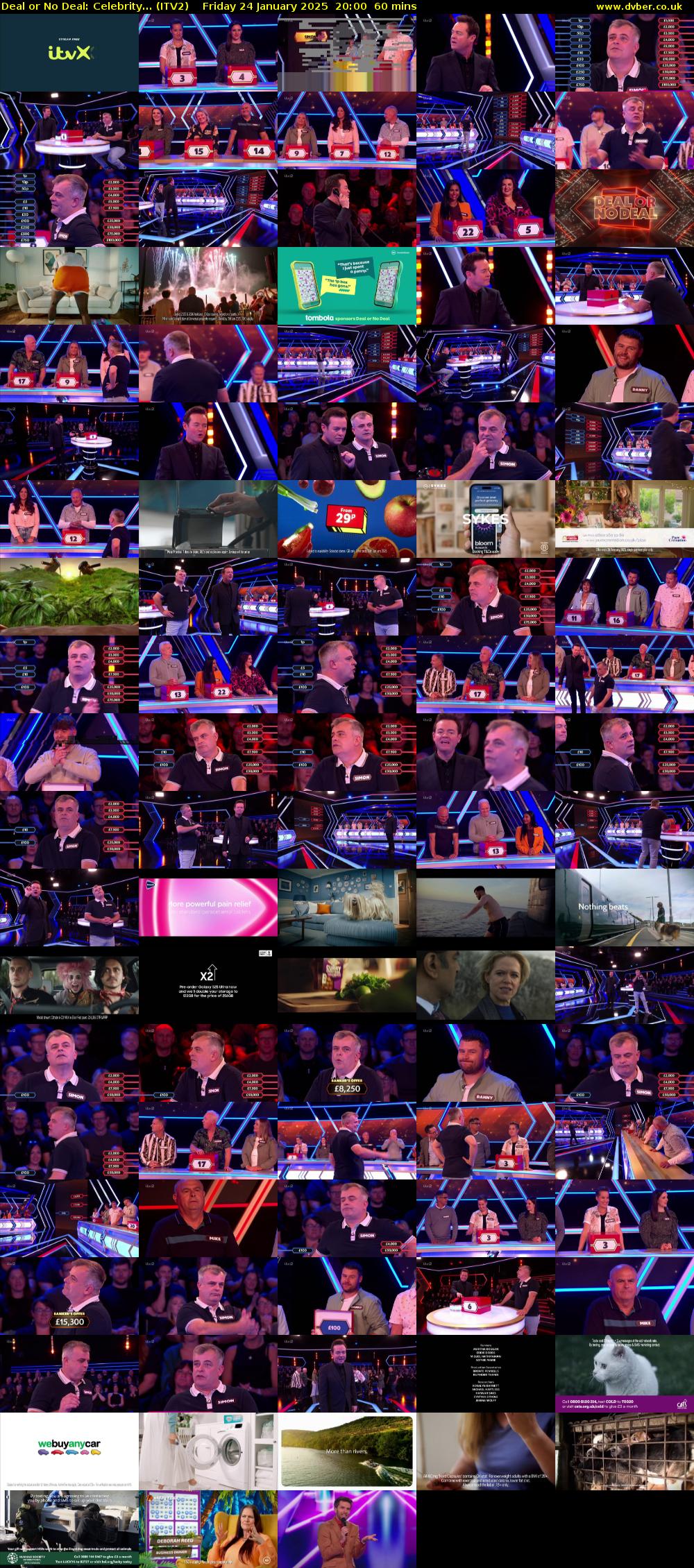 Deal or No Deal: Celebrity... (ITV2) Friday 24 January 2025 20:00 - 21:00