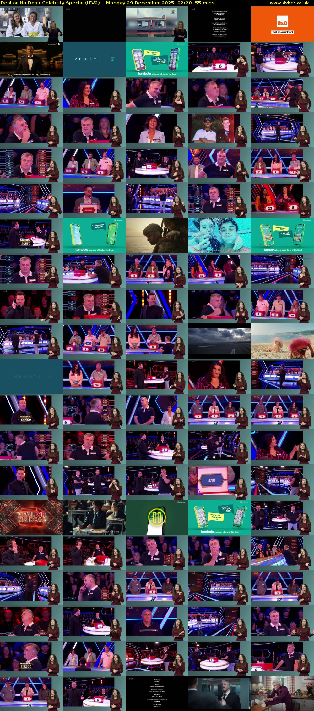 Deal or No Deal: Celebrity Special (ITV2) Monday 29 December 2025 02:20 - 03:15
