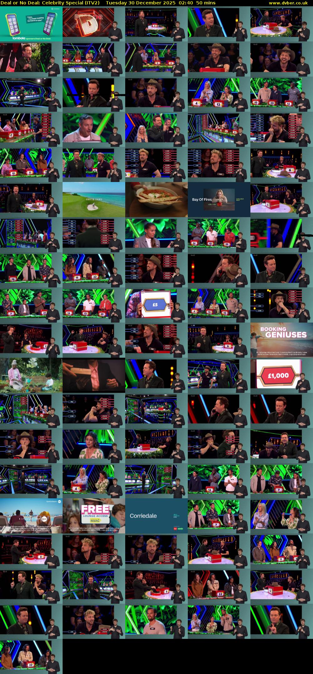 Deal or No Deal: Celebrity Special (ITV2) Tuesday 30 December 2025 02:40 - 03:30