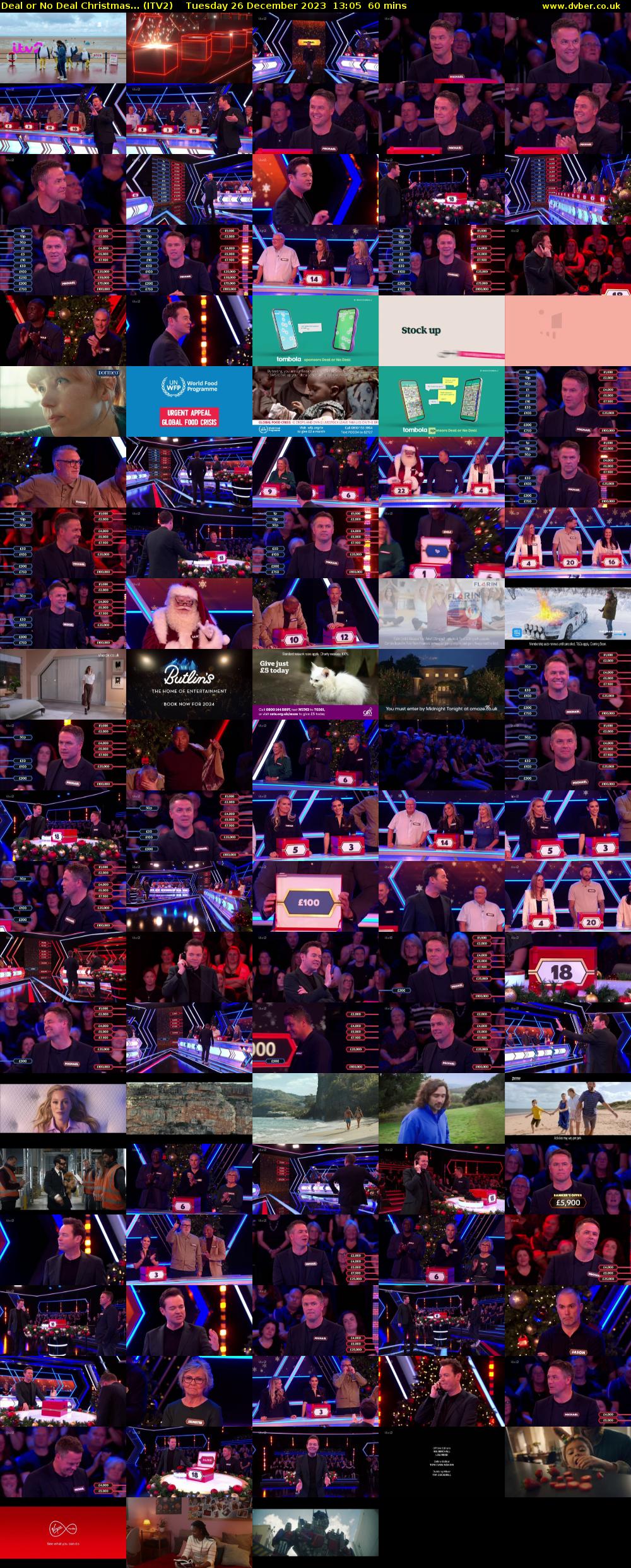 Deal or No Deal Christmas... (ITV2) Tuesday 26 December 2023 13:05 - 14:05