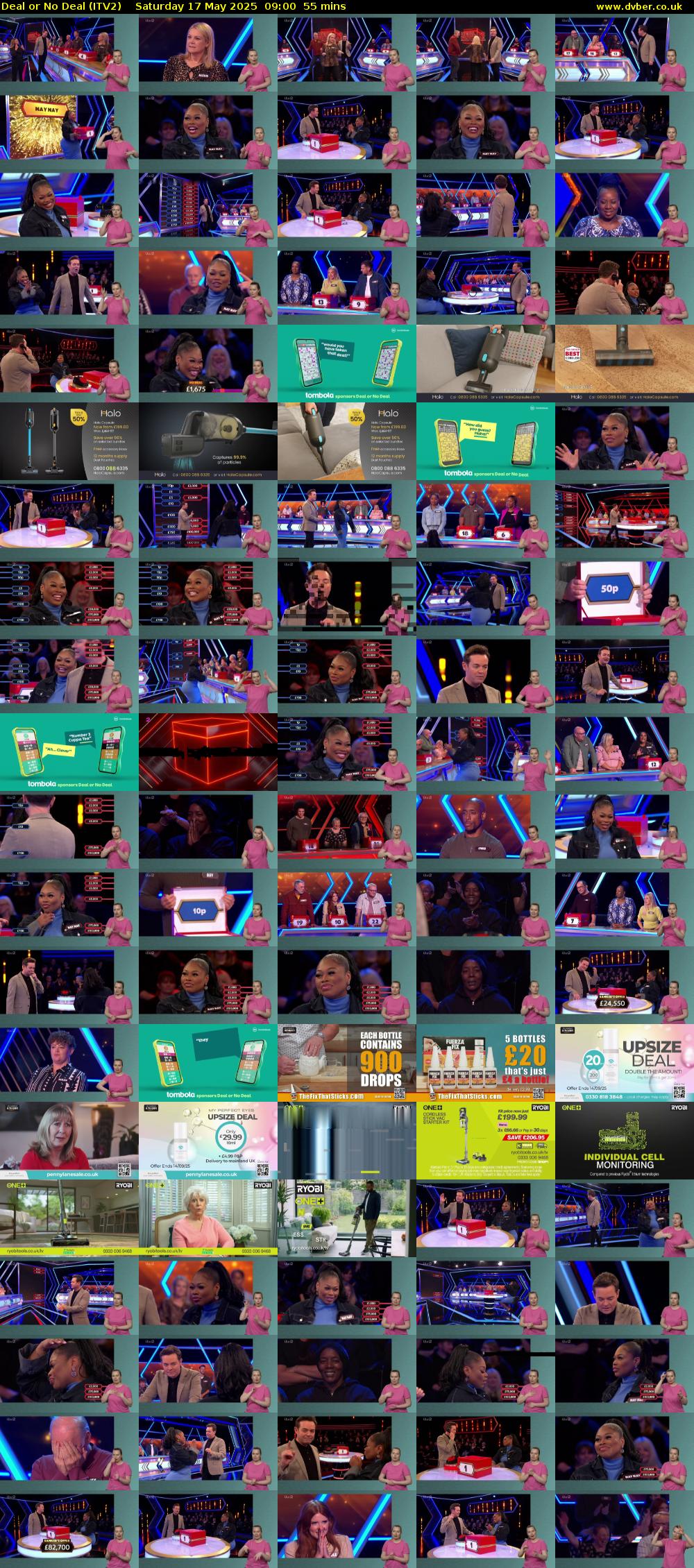 Deal or No Deal (ITV2) Saturday 17 May 2025 09:00 - 09:55