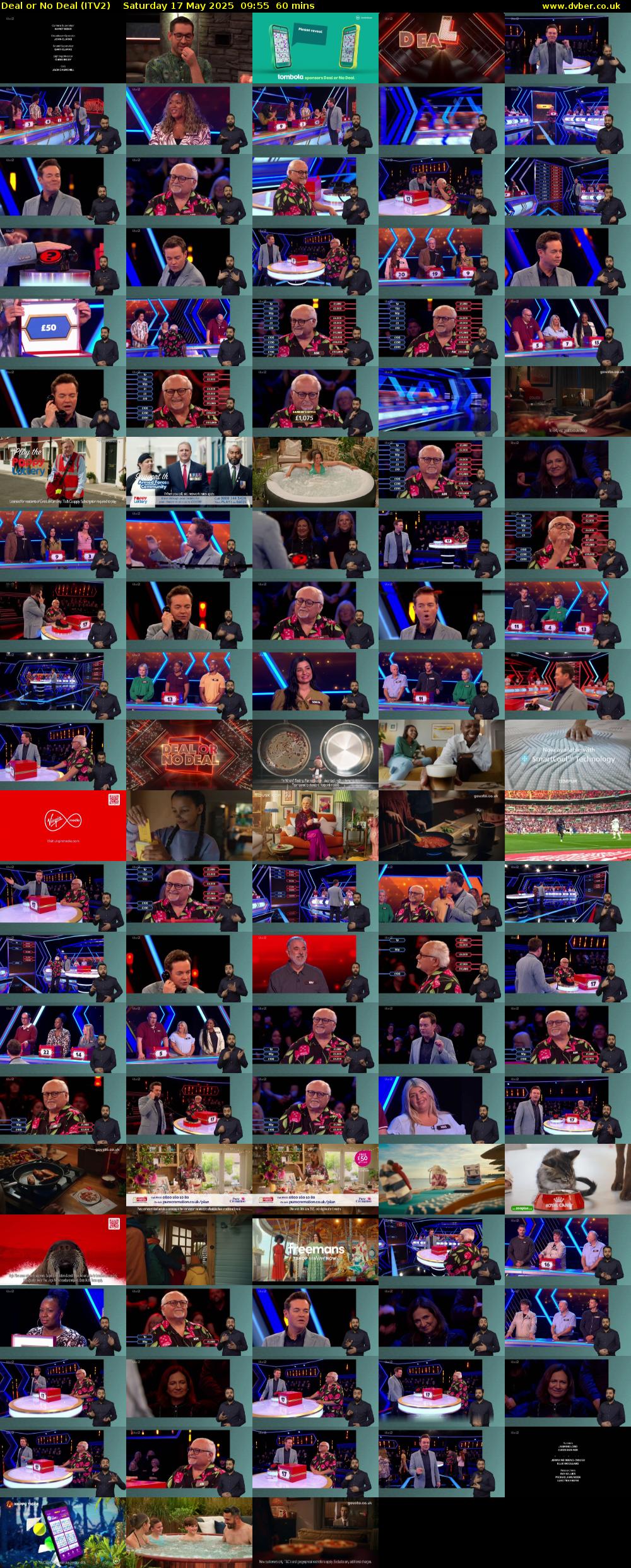 Deal or No Deal (ITV2) Saturday 17 May 2025 09:55 - 10:55